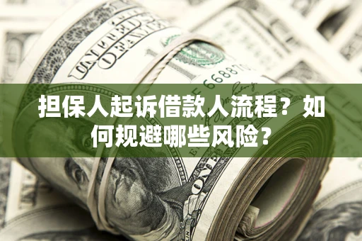 济南担保人起诉借款人流程？如何规避哪些风险？