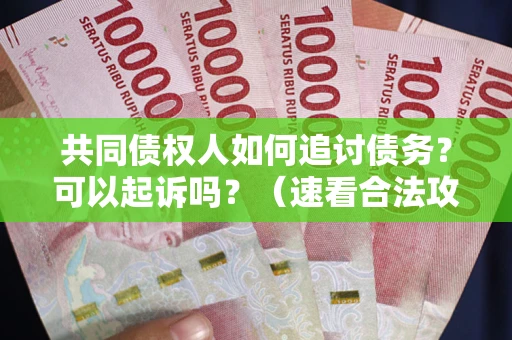 济南共同债权人如何追讨债务？可以起诉吗？（速看合法攻略）