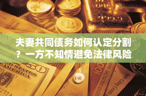 济南夫妻共同债务如何认定分割？一方不知情避免法律风险必看！